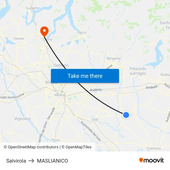 Salvirola to MASLIANICO map