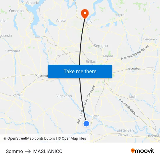 Sommo to MASLIANICO map