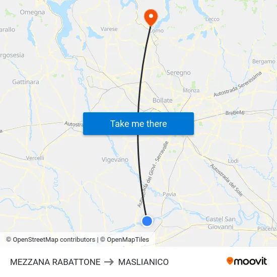 MEZZANA RABATTONE to MASLIANICO map