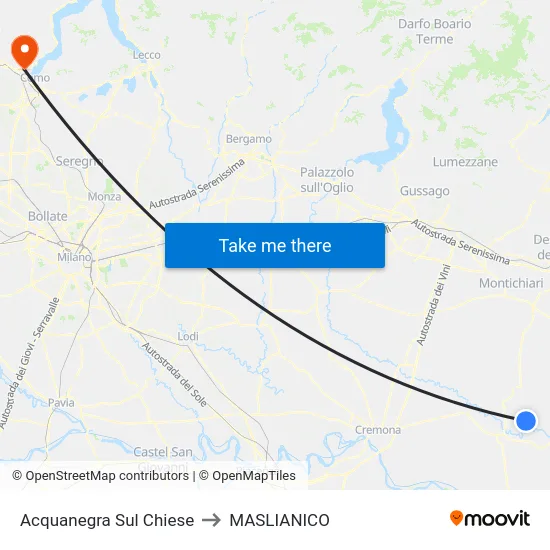 Acquanegra Sul Chiese to MASLIANICO map