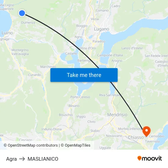 Agra to MASLIANICO map