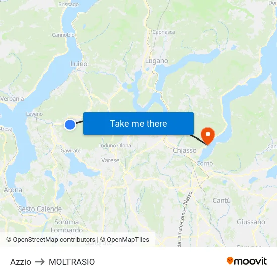 Azzio to MOLTRASIO map