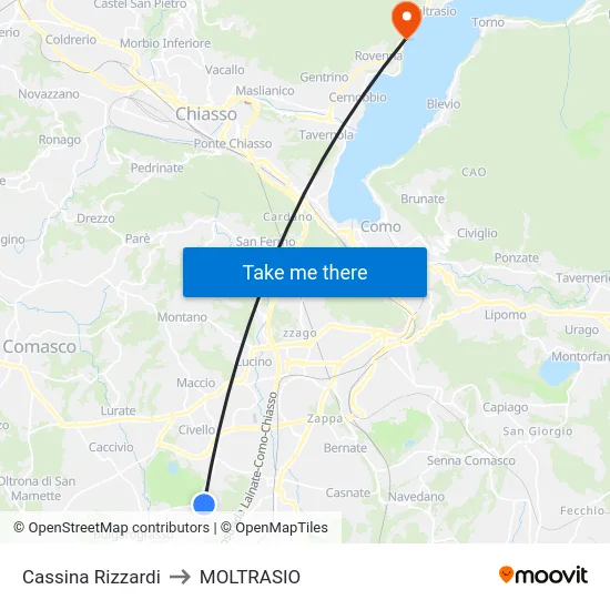 Cassina Rizzardi to MOLTRASIO map