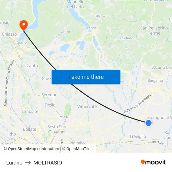 Lurano to MOLTRASIO map