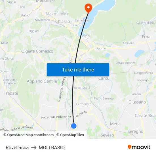 Rovellasca to MOLTRASIO map