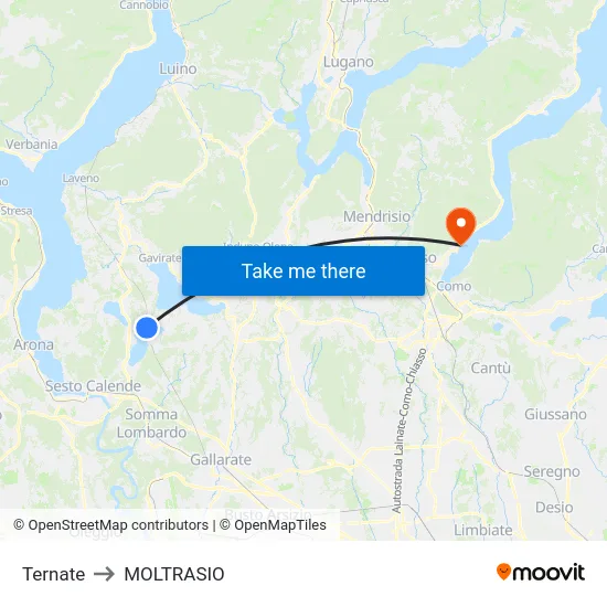 Ternate to MOLTRASIO map