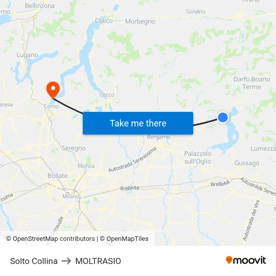 Solto Collina to MOLTRASIO map