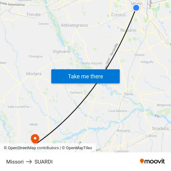 Missori to SUARDI map
