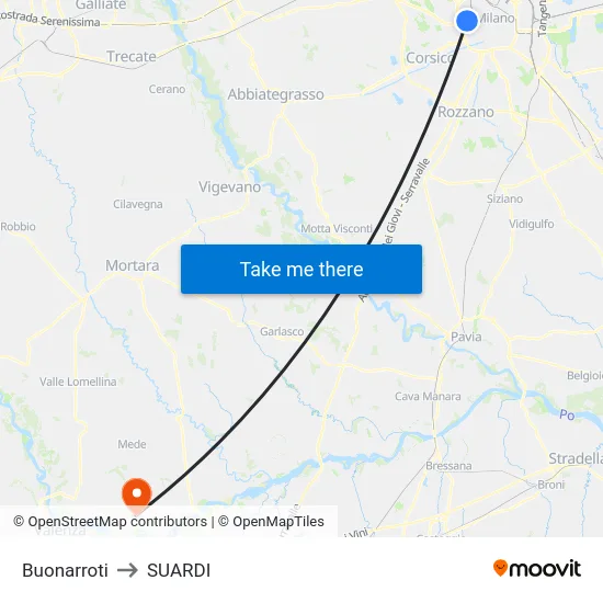 Buonarroti to SUARDI map