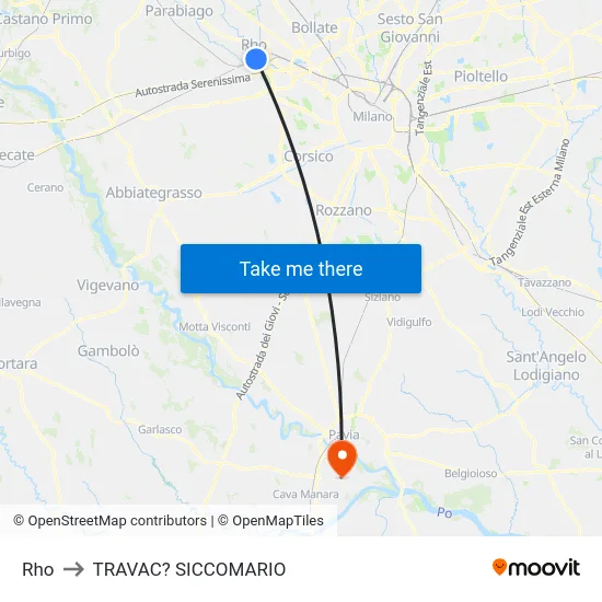 Rho to TRAVAC? SICCOMARIO map
