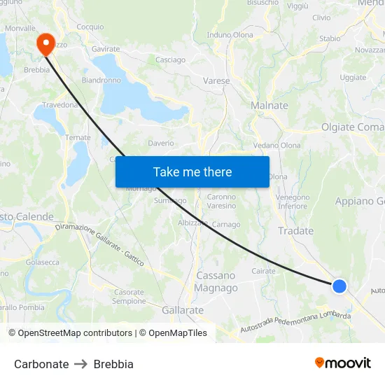 Carbonate to Brebbia map