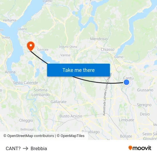 Cant? to Brebbia map