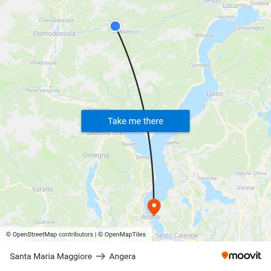 Santa Maria Maggiore to Angera map