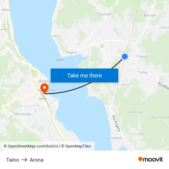 Taino to Arona map