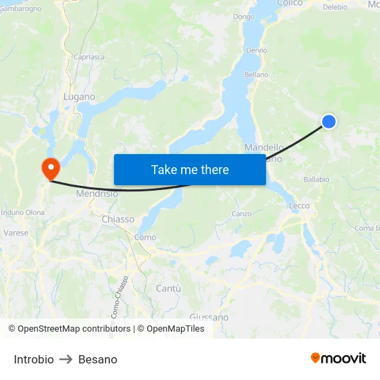 Introbio to Besano map