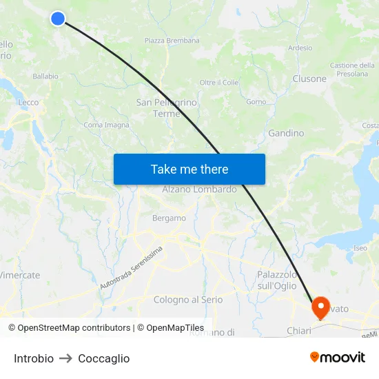 Introbio to Coccaglio map