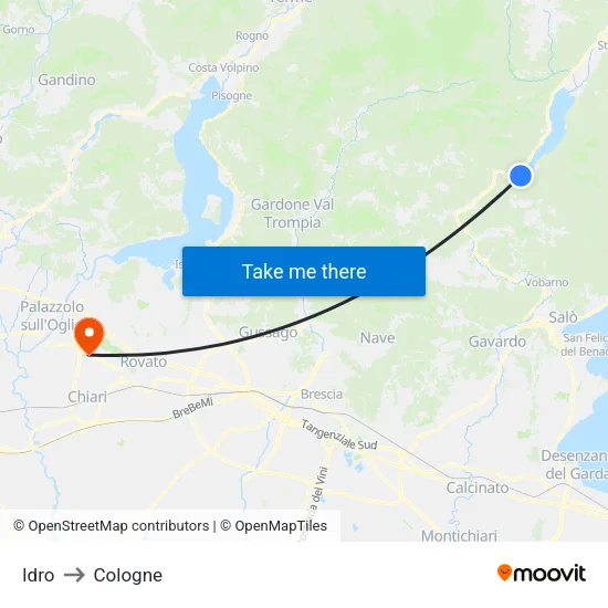 Hydro to Cologne map