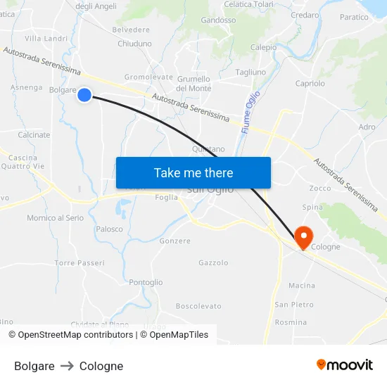 Bolgare to Cologne map