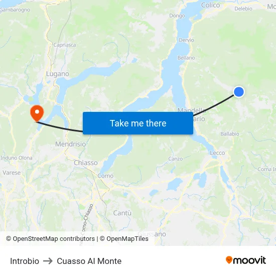 Introbio to Cuasso Al Monte map