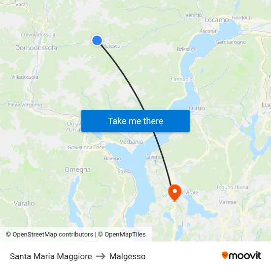 Santa Maria Maggiore to Malgesso map