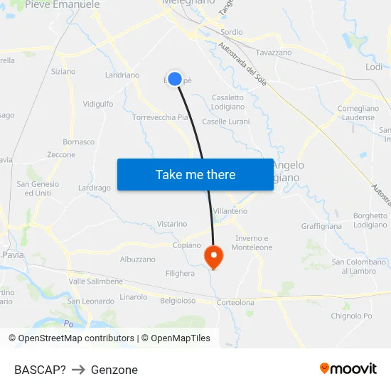 Bascap to Genzone map