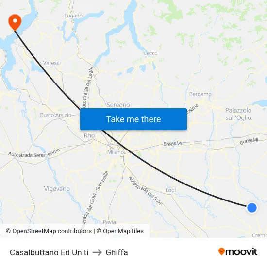 Casalbuttano Ed Uniti to Ghiffa map