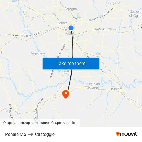 Ponale M5 to Casteggio map
