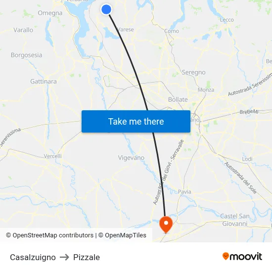 Casalzuigno to Pizzale map