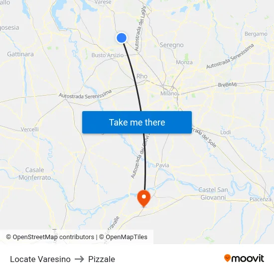 Locate Varesino to Pizzale map