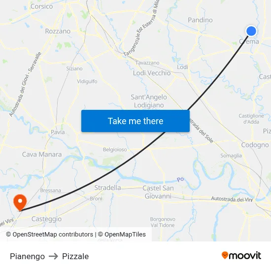 Pianengo to Pizzale map