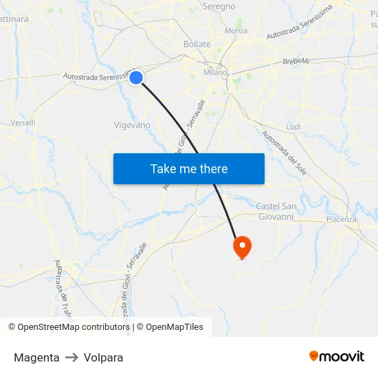 Magenta to Volpara map