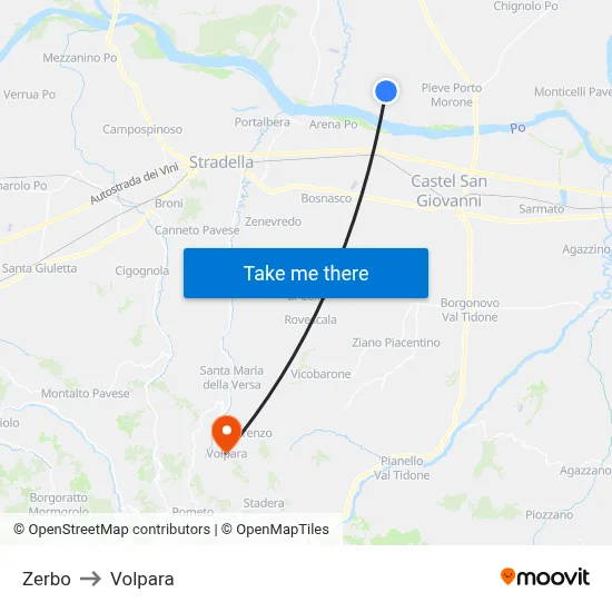 Zerbo to Volpara map