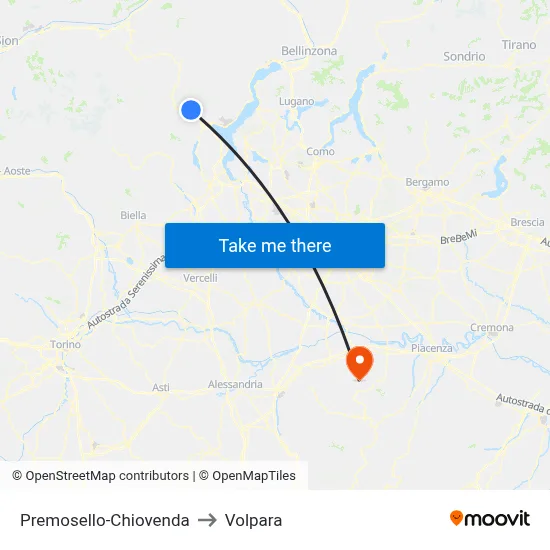 Premosello-Chiovenda to Volpara map