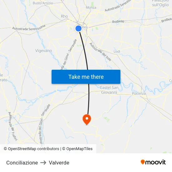 Conciliation to Valverde map
