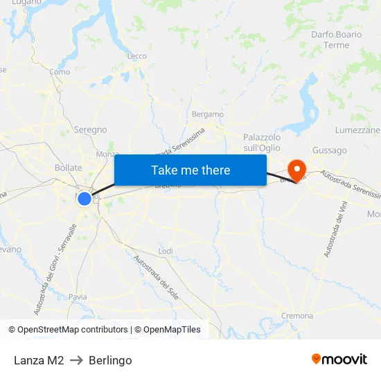 Lanza M2 to Berlingo map