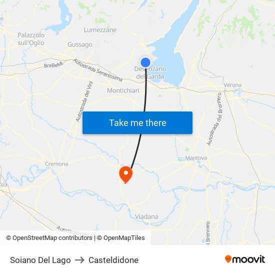 Soiano Del Lago to Casteldidone map