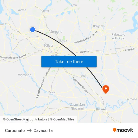 Carbonate to Cavacurta map