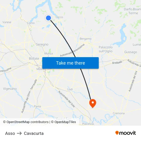 Asso to Cavacurta map