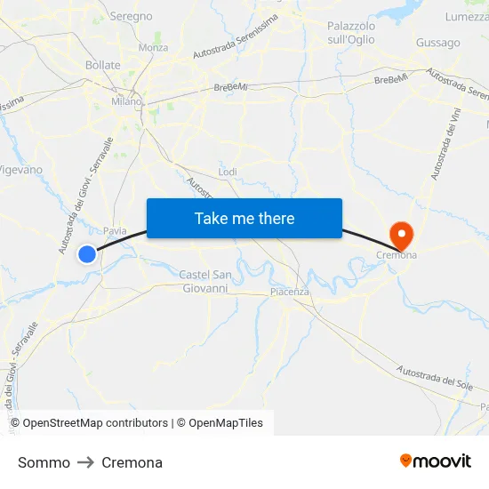 Sommo to Cremona map