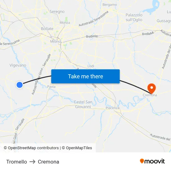 Tromello to Cremona map