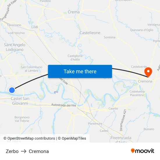 Zerbo to Cremona map