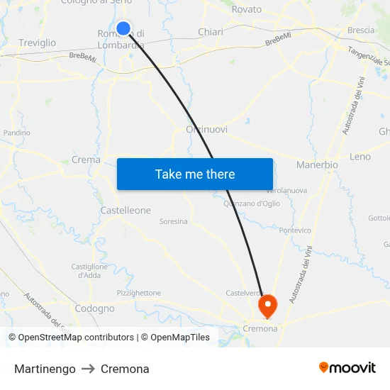Martinengo to Cremona map