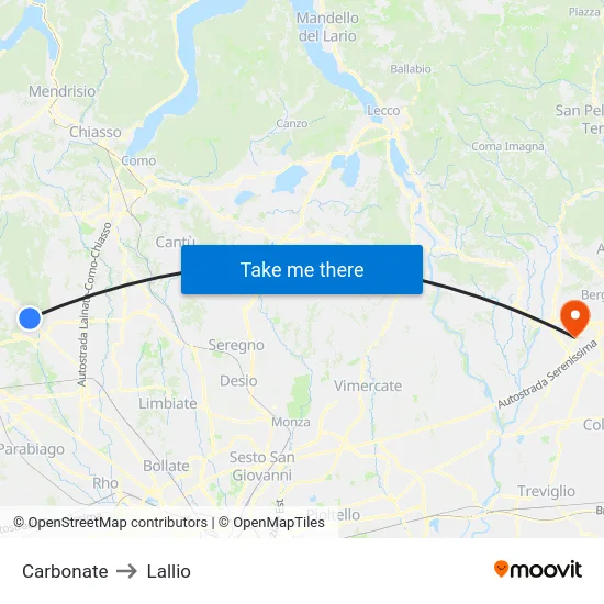 Carbonate to Lallio map