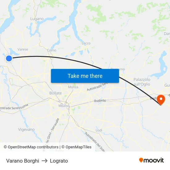 Varano Borghi to Lograto map