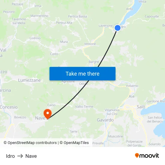 Hydro to Ship map