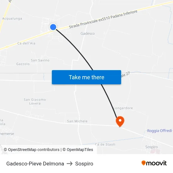 Gadesco-Pieve Delmona to Sospiro map
