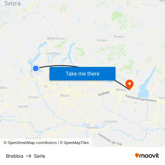 Brebbia to Serle map