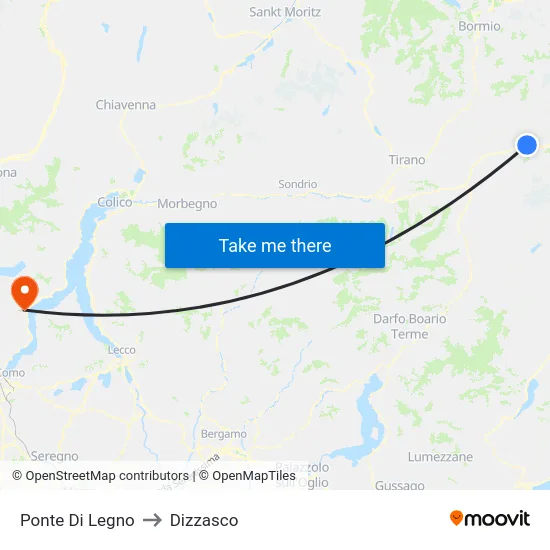 Wooden Bridge to Dizzasco map
