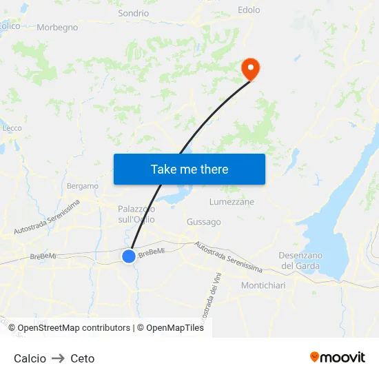 Calcio to Ceto map