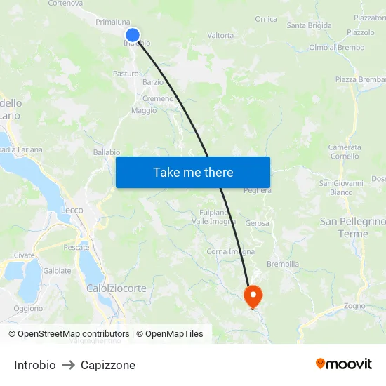 Introbio to Capizzone map